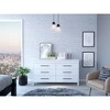 PAGED Modern Chest of Drawers, 6 Drawer Double Dresser with Four Legs, Dresser for Bedroom - 2 of 4