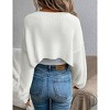 BLUEMING Womens Cardigan Shrugs Long Sleeve Knit Pleated Cropped Bolero Shrug Open Front Casual Tops - 2 of 4