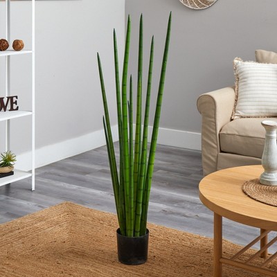 Autumn Elegance 4ft Sansevieria Snake Artificial Potted Plant
