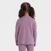 Toddler Girls' Cozy Ribbed Top - Cat & Jack™ - 2 of 3