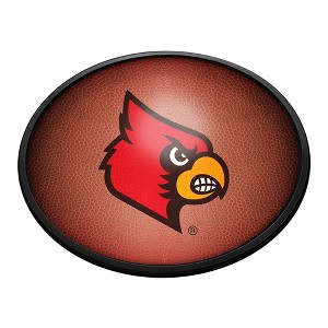 College Football Pigskin Design Oval Slimline Lighted Wall Sign - 1 of 4