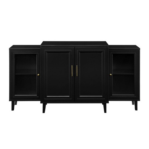 LABI FURNITURE WIKI SIDEBOARD 4 DOORS, CARCASS: BLACK MAT, FRONTS