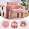 Upholstered Accent Chair Single Sofa Chair Padded Armchair Cozy Reading Chair, Modern Minimalist - ModernLuxe - 3 of 4