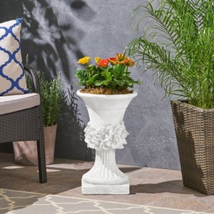 Okak Classic Accent Planter Pots, Indoor/Outdoor Flower Pots for Succulents & Plants, Garden, Patio Style, 12"x 12"x 19.5" - 1 of 4