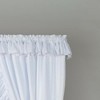 Ellis Curtain 2-Piece Ruffled Priscilla Window Curtain Panel Pair with ties - 80x72" - 2 of 4