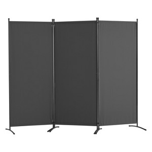 VEVOR Room Divider, 3 Panel Room Dividers and Folding Privacy Screens, Fabric Partition Room Dividers for Office, Bedroom, Dining Room, Gray - 1 of 4