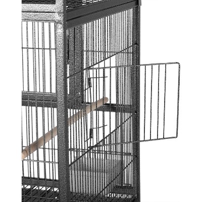 Hampton Deluxe Black Steel Divided Breeder Bird Cage