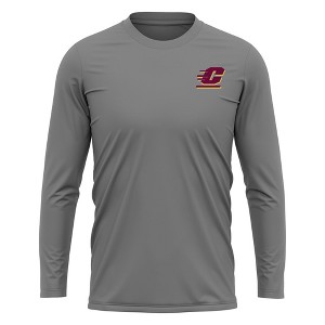 Central Michigan University Adult Sport Long Sleeve Left Chest Logo, Athletic Heather - 1 of 4