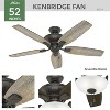 Hunter Fan 52" Kenbridge Ceiling Fan with Light Kit and Pull Chain (Includes LED Light Bulb) Noble Bronze: Reversible Motor, ETL Listed - 2 of 4