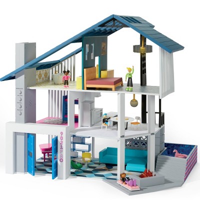 Costway Wooden Dollhouse For Kids 3-Tier Toddler Doll House with