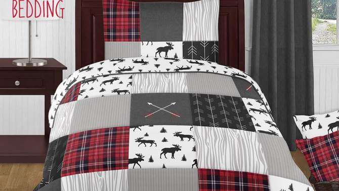 4pc Rustic Patch Twin Kids&#39; Comforter Bedding Set - Sweet Jojo Designs, 2 of 6, play video