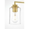 Elegant Lighting Kacey 3 light Brass and Clear Bath Sconce - 4 of 4