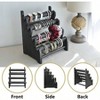 2 Pcs Antique Wooden 4 Tier Jewelry Display Stand, Black, 12 Wx 9 Dx 14 H - 3 of 4