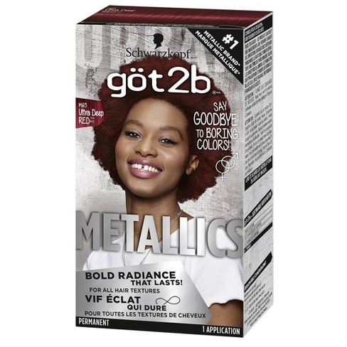 Metallic store hair dye