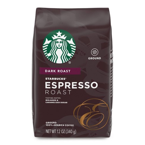 Starbucks Dark Roast Ground Coffee Espresso Roast 100 Arabica 1 Bag 12 Oz Target