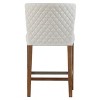 New Pacific Direct Albie Diamond Stitching PU Leather Counter Stool - White / Danburry White (Pack of 1) - 3 of 4