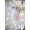 Syemin Decorative Objects Beauty Hanging Christmas Ball Ornaments Glass Decorative for Holiday Party Decorations Set of 6, Pink, 3.9"*3.9"*3.9" - 2 of 4