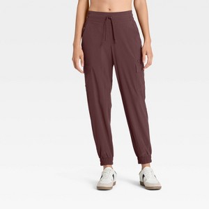 Women's Active Light Mid-Rise Cargo Jogger Pants - All In Motion™ - 1 of 4