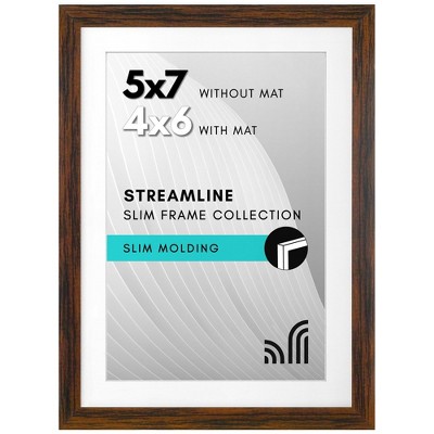 Americanflat Thin Picture Frames with shatter-resistant glass - Horizontal and Vertical Formats for Wall and Tabletop