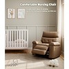 Jojoka Oversized Swivel Rocker Recliner Chair, Manual Reclining Sofa with Cup Holders & Side Pockets, Lazy Armchair for Adults - 3 of 4