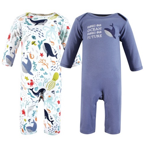 Touched By Nature Organic Cotton Coveralls, Ocean : Target