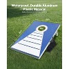 VEVOR Cornhole Set, 3x2 ft Corn Hole Game Boards, Aluminum Weatherproof Portable Toss Board, Indoor and Outdoor Foldable Cornhole Play, Blue - 3 of 4