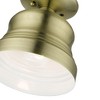 Livex Lighting Endicott 1 - Light Semi-Flush Mount in  Antique Brass - 4 of 4