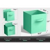 Sorbus 8 Pack 11 Inch Foldable Storage Cubes with Handles- for Organizing Home, Shelves, Nursery, Playroom, Closet and More - 4 of 4