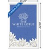 Trends International The White Lotus - White and Blue Logo Framed Wall Poster Prints - 3 of 4