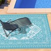 Outdoor Rugs, Reversible Waterproof Patio Rug, Plastic Straw Rug Sun-Resistant RV Mat, Portable Indoor Outdoor Vintage Area Rugs Carpet for Camping - 3 of 4