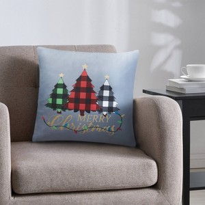 18"x18" Home Christmas Tree Square Throw Pillow - VCNY - 1 of 4