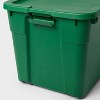 45gal Wheeled Latching Storage Tote with Green Base and Lid - Brightroom™ - 3 of 3