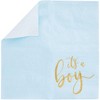 Sparkle and Bash 50 Pack Blue Party Napkins with Gold Foil It's a Boy for Baby Shower, Gender Reveal, 5 In, 3-Ply - 3 of 4