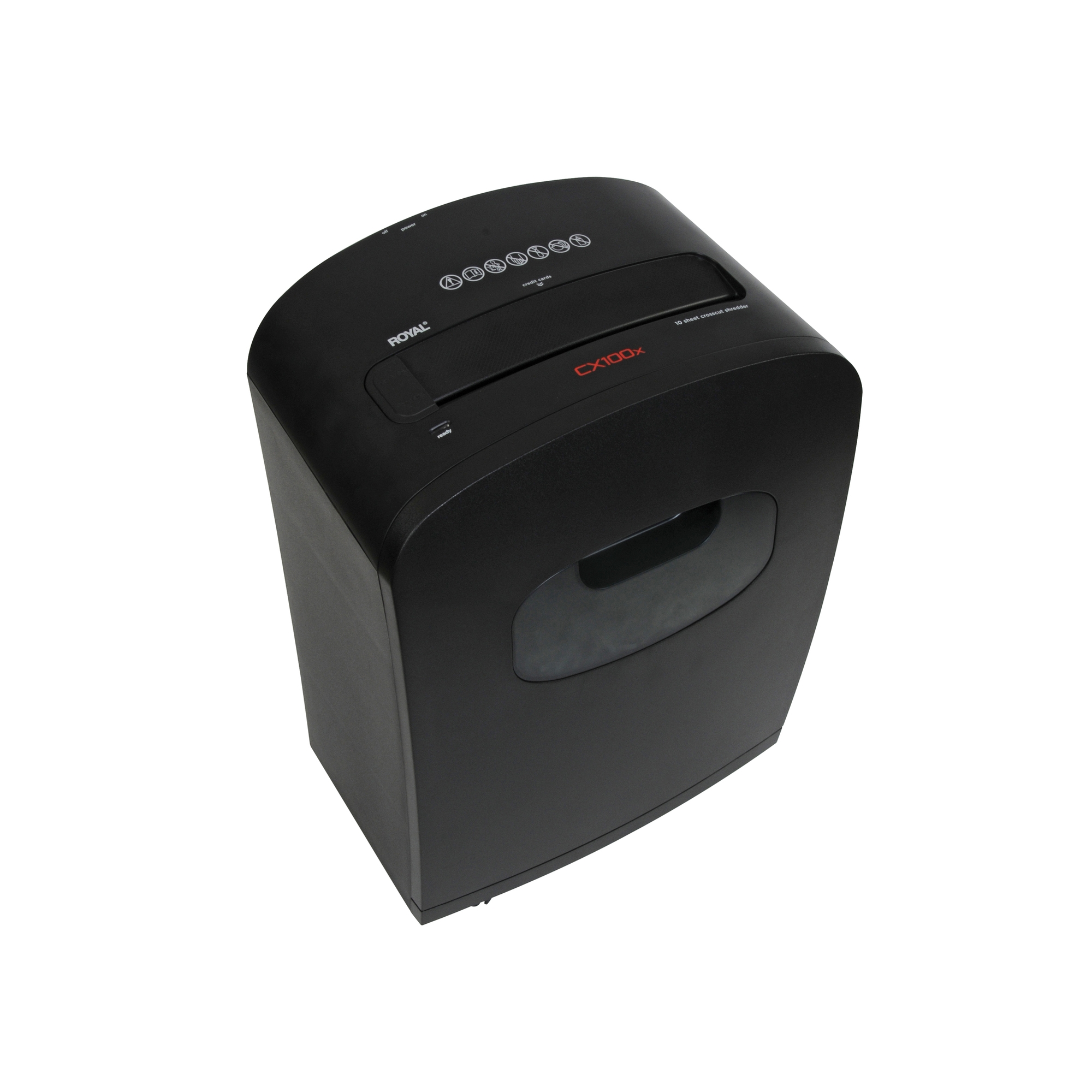 Royal® CX100x 10-Sheet Crosscut Shredder with Basket