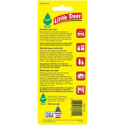 Little Trees Black Ice Air Freshener 6pk: Car Scent Paper Fresheners, Disposable Non-Powered, 6 Pack, 4 of 7