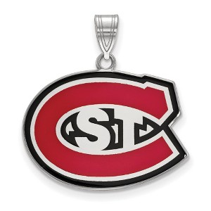 Black Bow Jewelry Sterling Silver St. Cloud State Huskies NCAA Large Pendant - 1 of 3