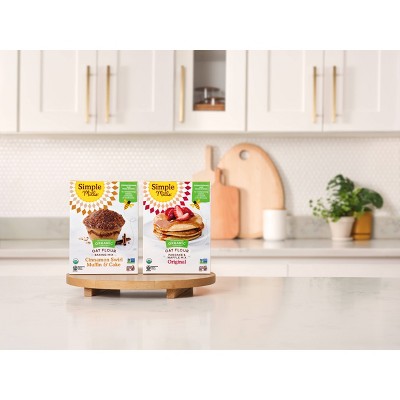 Simple Mills Organic Gluten Free Oat Flour Cinnamon Swirl Muffin and Cake Baking Mix - 11.2oz