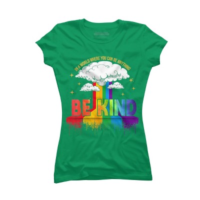 Adult Design By Humans You Can Be Anything Be Kind Pride By Legato Tendo T-Shirt