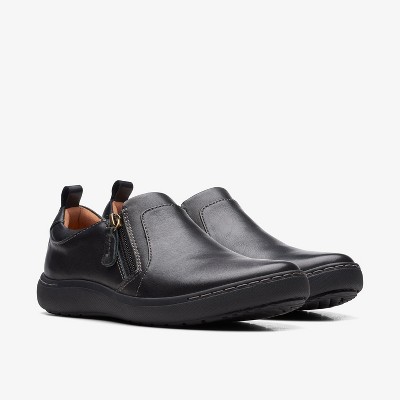 Женские кроссовки Clarks Womens Nalle Lilac Black Leather Sneakers 8 Medium — фото 4