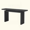 KIGFTSOD Uniquely Designed Ash Veneer Console Table, Modern Style, Clever Tabletop Design for Entryway, Hallway, Living Room, Foyer - 4 of 4