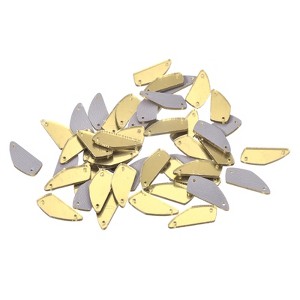 Unique Bargains Flat Back Sew on Acrylic Irregular Mirror Rhinestones 50 Pcs - 1 of 4