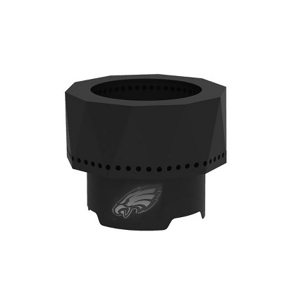 Blue Sky Outdoor Living NFL Philadelphia Eagles Ridge Portable Steel Smokeless Fire Pit with Carrying Bag & Spark Screen Kit, Firewood & Wood Pellet
