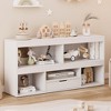 Garvee Kids Toy Storage Organizer with Drawer, 5-Cube Wooden Shelf for Playroom, Nursery, Classroom, Kids Room, Book & Toy Organizer Cabinet - 3 of 4