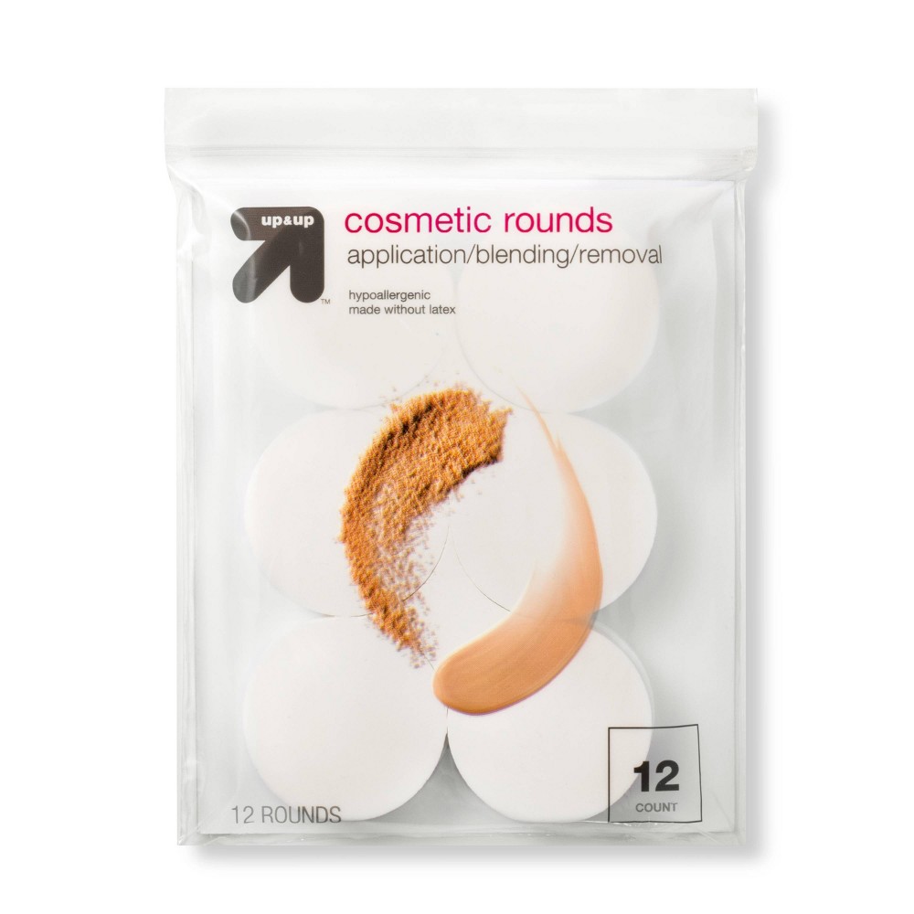 Latex Free Cosmetic Rounds - 12ct - White - up&up™