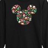 Boys' - Disney - Mickey Silhouette Christmas Long Sleeve Graphic T-Shirt - 2 of 4