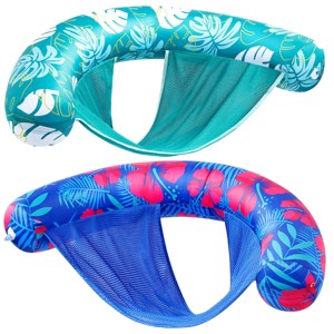 Joyfy 2 Packs Inflatable Pool Float Chairs, Inflatable Pool Noodle Chair with Sling, Floating Pool Lounge for Adult Summer Water Fun, Beach Party - 1 of 4