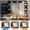 Vanity Desk with Mirror and Lights,Makeup Vanity with 2 Drawers, 3 Light Mode and Brightness Adjusted, Makeup Table for Bedroom, Desk and Chair - 4 of 4