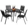 5 Pieces Patio Dining Set, Patio Conversation Set with 6 Chairs, Outdoor Table and Chairs Set for Backyard Garden Poolside - 2 of 4