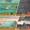Dyonery Chicken Coop Run with Immersed Wire Mesh , Metal Chicken Run in for Yard with Waterproof Cover and Secure Lock - 4 of 4