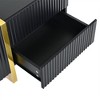 Luxury Fluted TV Stand for TVs Up to 80'', Modern Entertainment Center with Storage Cabinets & Drawers, Smooth Media Console - 4 of 4